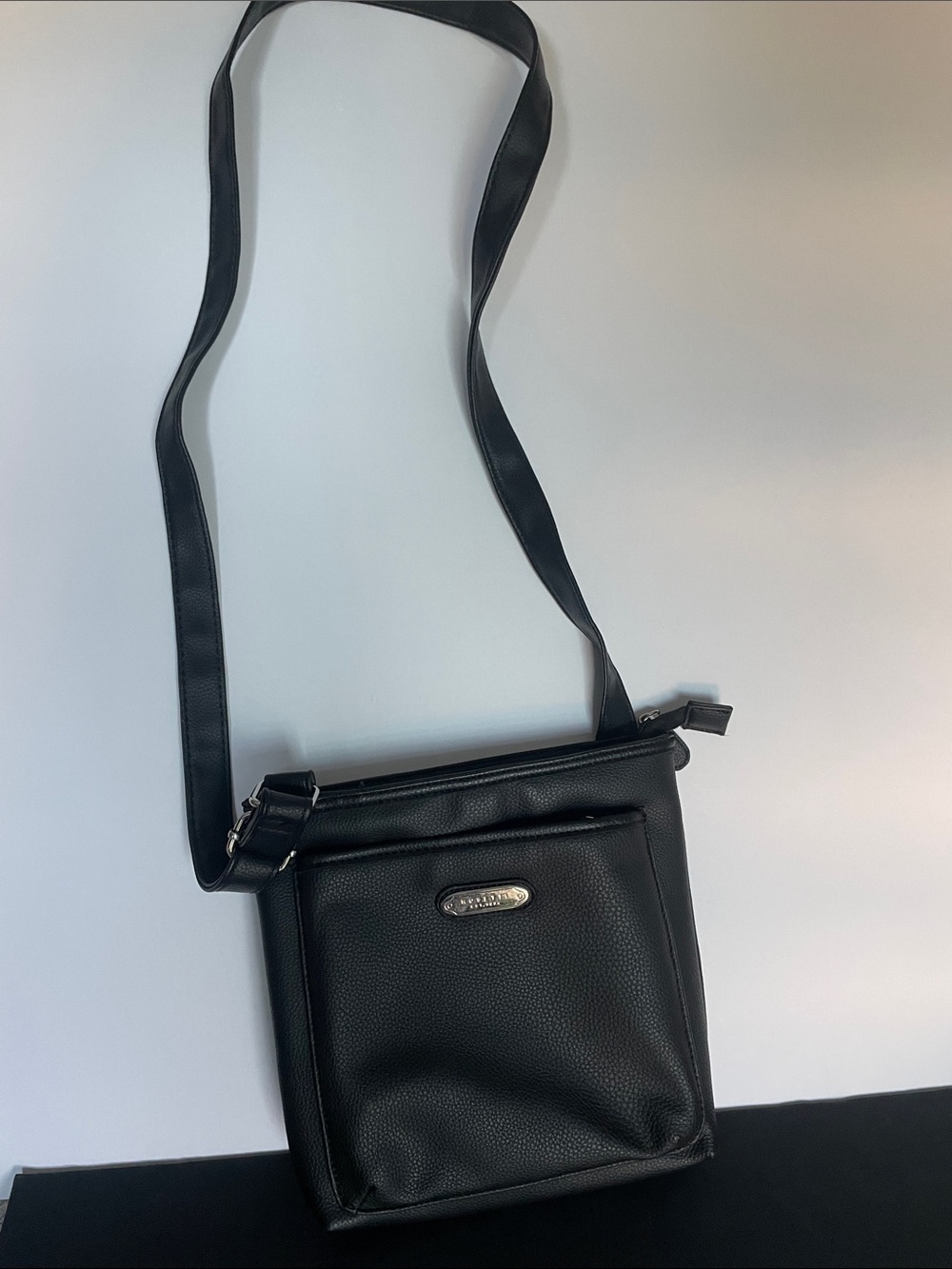 Rosetti BlackCrossbody Shoulder Bag with Front Pocket w/ wallet